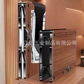 新品创意金属铰链胡桃木RFID防盗刷铝合金卡夹卡包防盗卡包卡套
