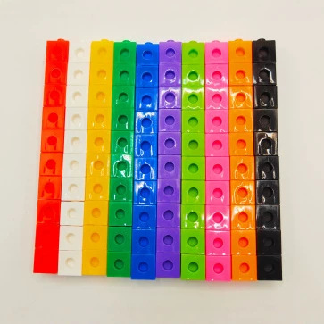 Foreign Trade Early Education Magic Cube Building Blocks Cross-Border 2cm Square 100-Piece Interlocking Children's Teaching Aids Toys