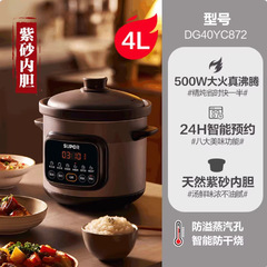 苏泊尔快炖电炖锅煲汤锅紫砂电砂锅煲陶瓷自动5L大容量DG50YC872
