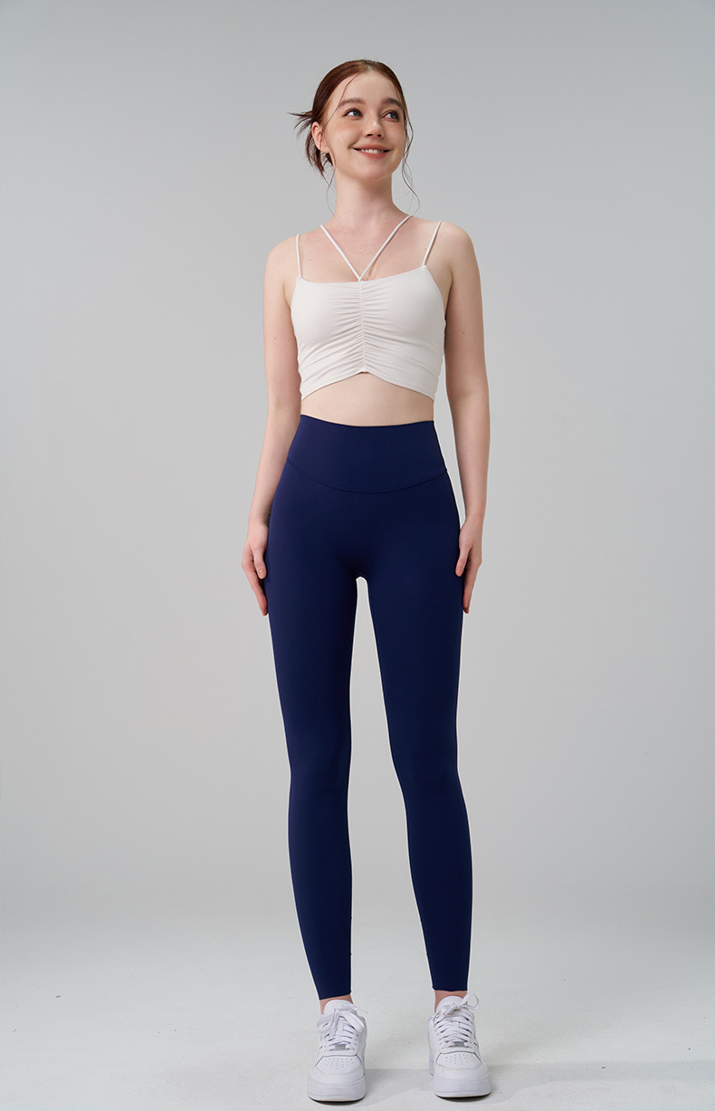 Fitness Sport Style Solid Color Nylon Super Elastic Lycra No Size Collarless Active Bottoms Pants display picture 13