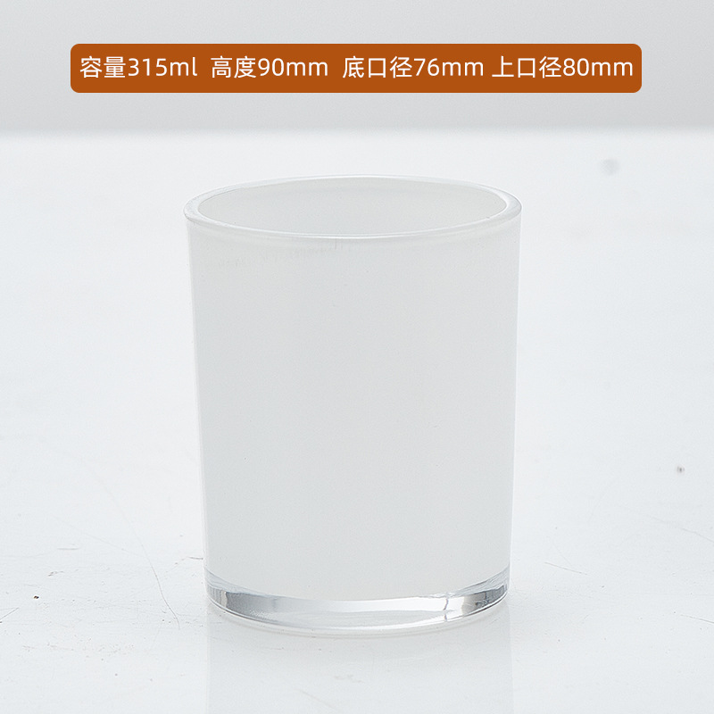 Candelaria de banano cubierta de banda de vidrio de colores vela DIY taza vacía dormitorio recipiente de candelaria de banano en candelabros