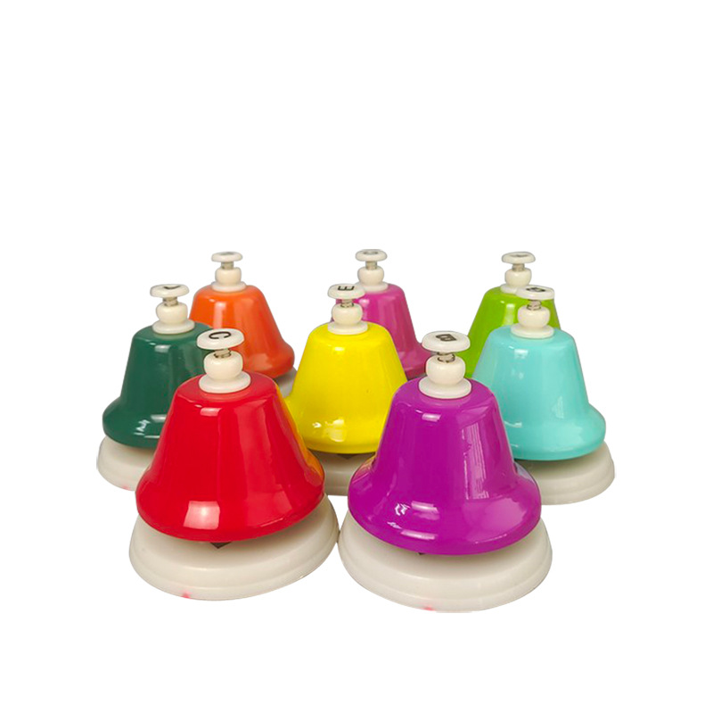 Fábrica al por mayor de ocho tonos de Bell Orff instrumento de percusión campana música enseñanza ayudas ocho tonos Bell