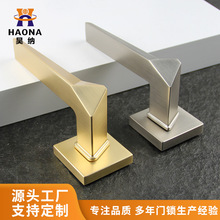 锌合金门手锁套锁金色执手锁现代门锁金属门锁室内门锁房间锁套