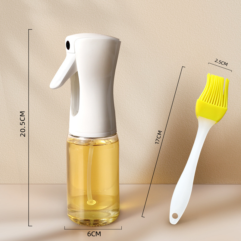 Botella de pulverización de aceite para freidora de aire, botella de pulverización de aceite para cocina, botella de pulverización de niebla de control de aceite, botella de condimento de alta presión, lata