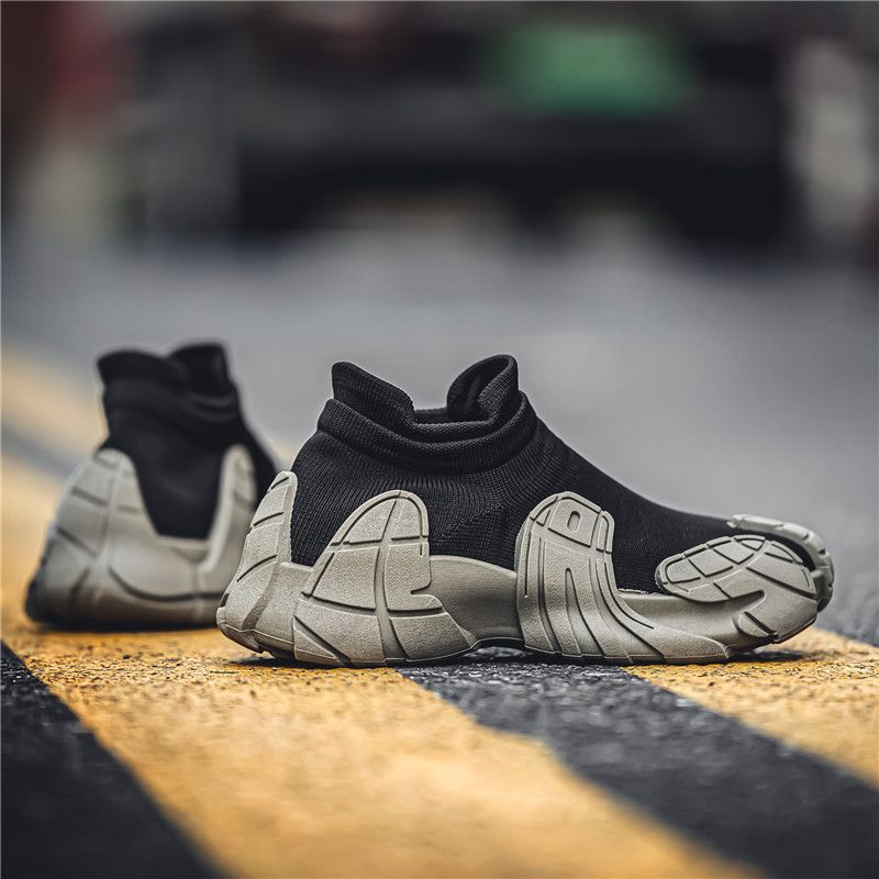 Sock 2024 summer hiking new sports soft soled casual large-sized men's shoes, lightweight and breathable pedals_voghion.com