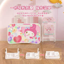 儿童学习桌家用可折叠小孩写作业桌椅套装女孩小书桌幼儿园小桌子