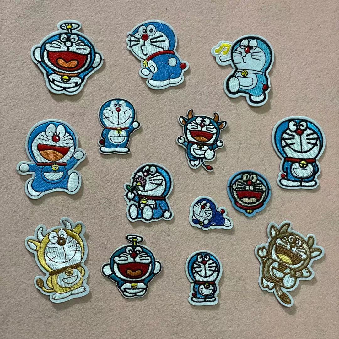 新款哆啦A梦电脑刺绣布贴可爱卡通叮当猫服装包包补丁贴