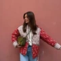 冬季印花大码新款棉服