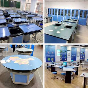 Teacher Student Science Experiment Table Physics Chemistry Biology Laboratory Table and Chair Workbench Operating Table Instrument Cabinet