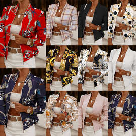 2021跨境外贸独立站速卖通秋冬新款 拉链装饰长袖开衫 小外套女装