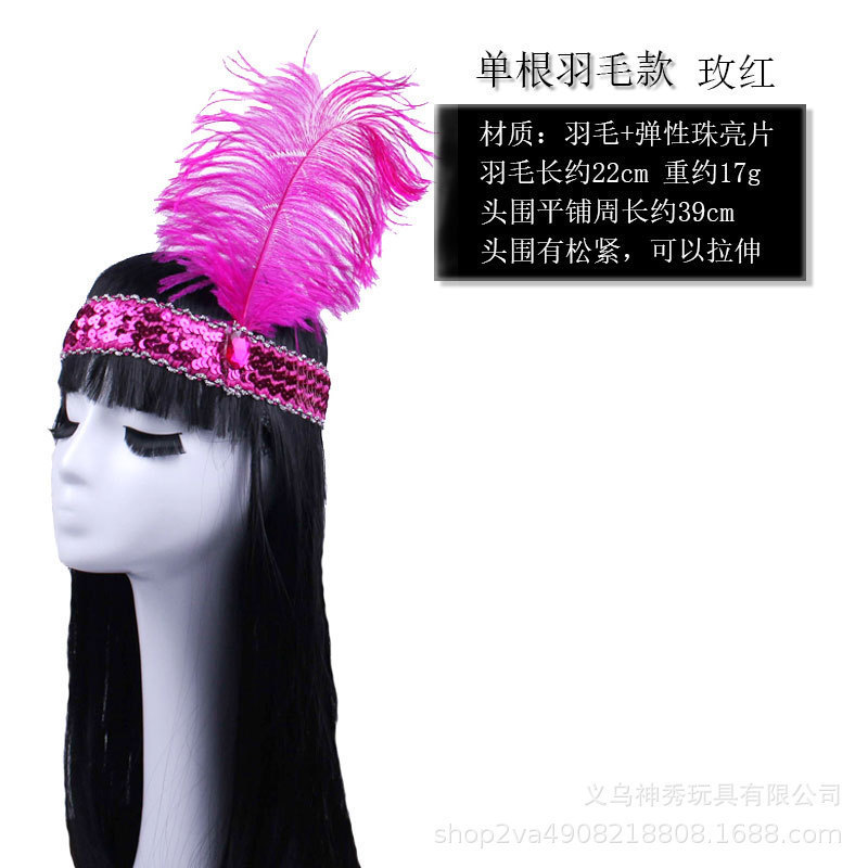 1 Halloween Savage COS pluma tocado pluma indio tocado pluma negro rojo blanco sombrero jefe indio