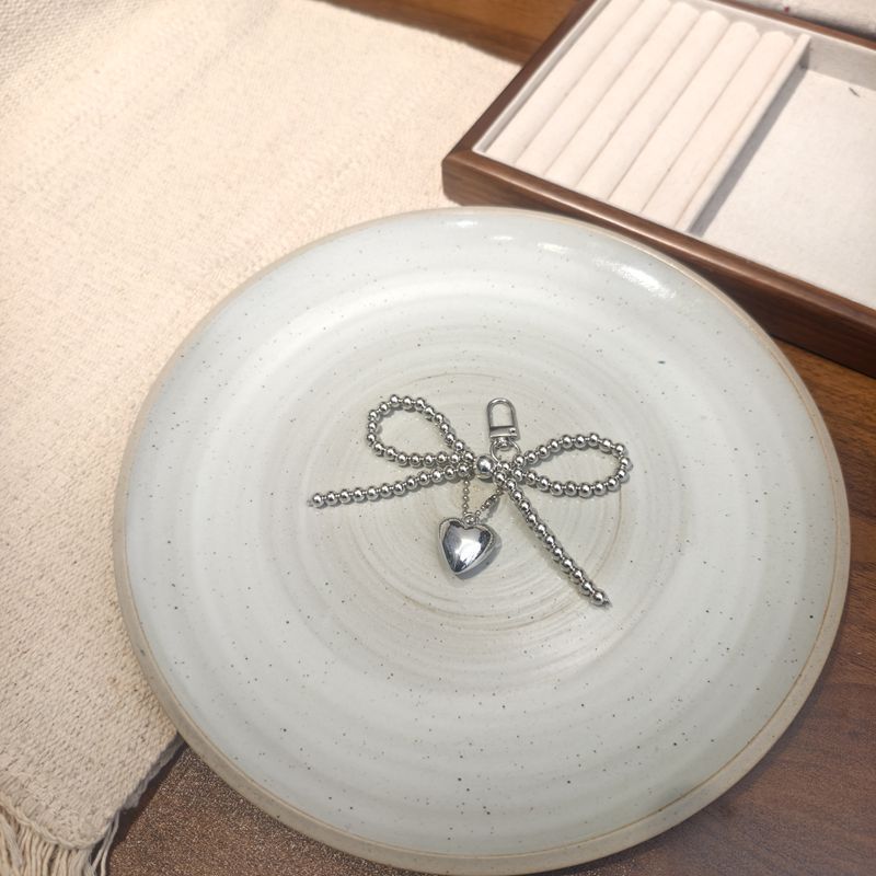 Nuevo estilo di-ins estilo coreano arco de perla amor colgante llavero accesorios de bolsos colgantes de teléfonos móviles