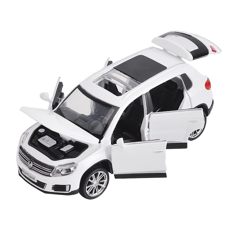 1:32 フォルクスワーゲンビートルティグアン合金車モデルパサートプルバック音と光のおもちゃの車 6 ドア|undefined