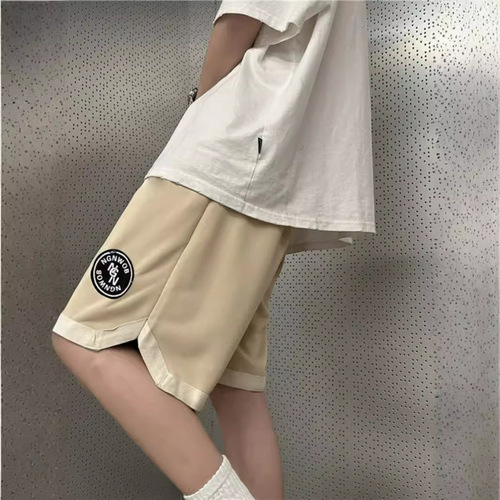 Men's Summer Large Hip-Hop Basketball Shorts, Loose Casual Sports Five-Pocket Pants, Trendy Hong Kong Style, Drop Ship One Piece