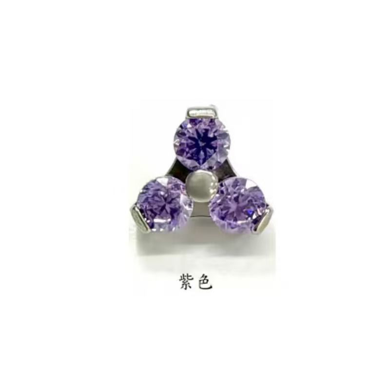 Labret piercing jewelry detail image
