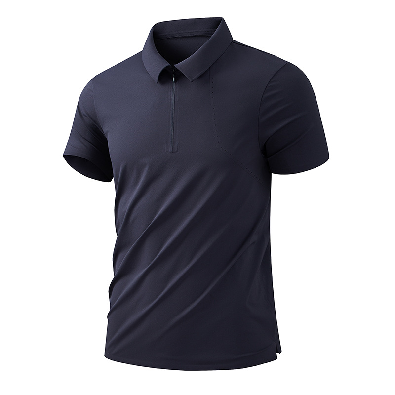 Playera Polo de Manga Corta de Nylon, De Secado Rápido, Transpiración, Sensación Fría image 12