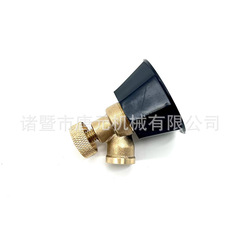 Agricultural black cyclone spray nozzle, high-pressure air vortex, adjustable copper nozzle, atomized water, fine water for shed fruit and vegetable farmers