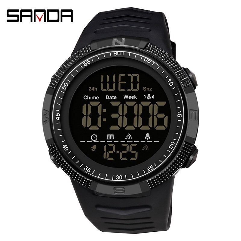 Sanda 6014 Electronic Men's Watch with Single Display, Fashionable and Trendy, Suitable for Middle School Students, Luminous, Waterproof, Export Live Streaming Sanda 6014 Electronic Men's Watch with Single Display, Fashionable and Trendy, Suitable for Middle School Students, Luminous, Waterproof, Export Live Streaming