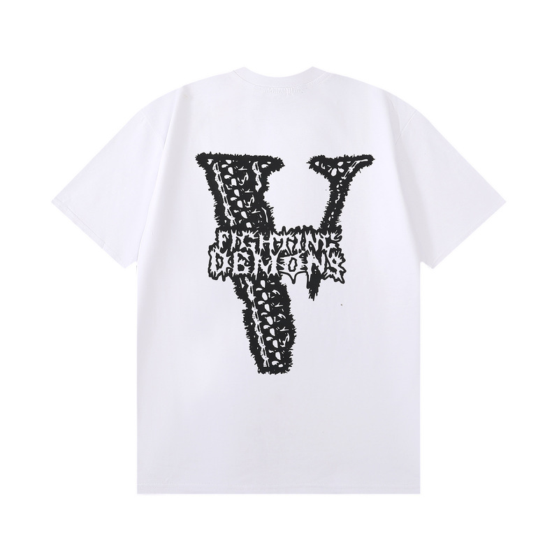 Cross-border trendy brand Big Bug Juice-Wrld-X-Vlone skull claw print short-sleeve unisex high street T-shirt