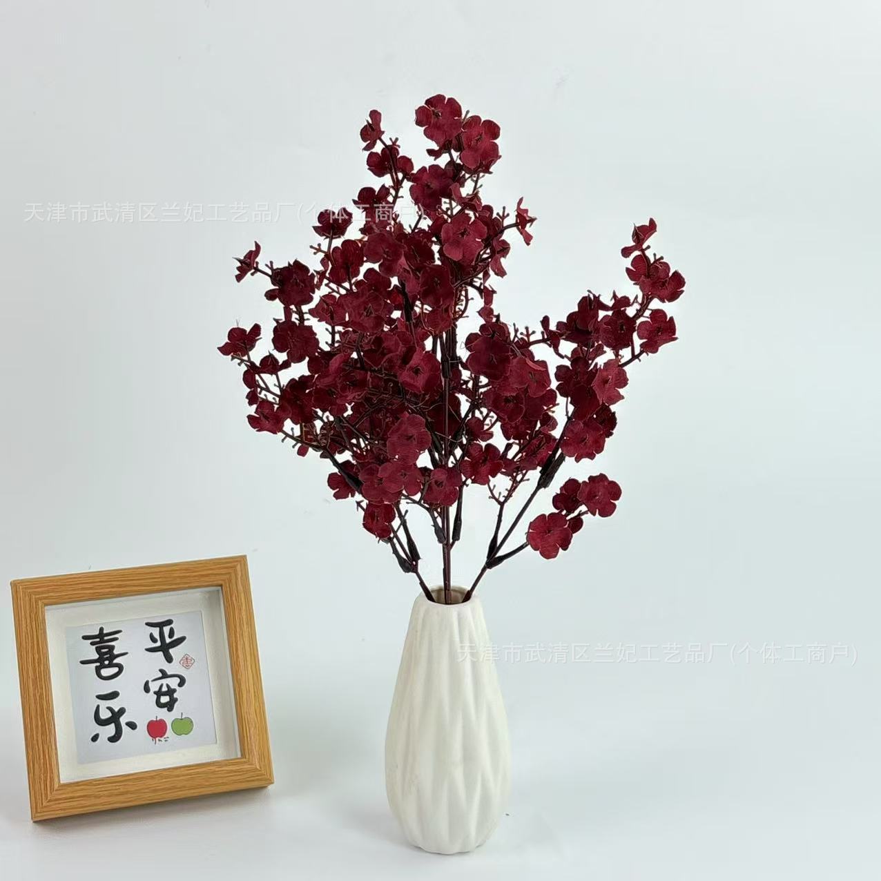 Cinco tiendas de seda cubiertas con estrellas celestes para la decoración de boda flor imitación flor al por mayor floral floral paisaje del centro comercial paisaje transfronterizo image 21