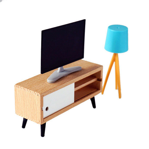 Mini Simulation TV LCD Monitor Living Room Bedroom Home Appliances Doll Doll House Accessories Scene Model
