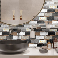 CZ102 條紋瓷磚翻新貼廚房浴室宿舍餐廳出租房牆面地面裝飾牆貼紙