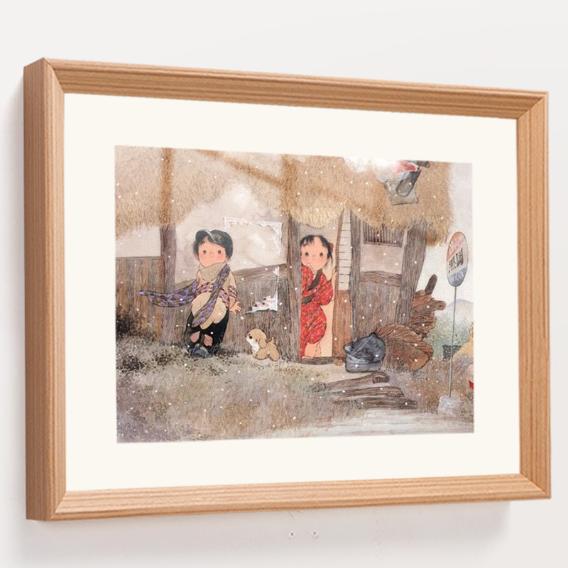 Solid Wood Photo Frame A4 Frame Wall-Mounted Display A3 Wall-Mounted Photo Frame Custom 4-Open Photo Framing Display Frame Wholesale