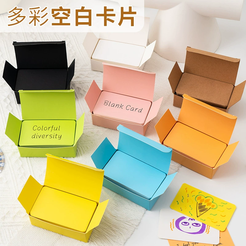 Цветная коробочная карточка Английская карточка с толстым рукописным памятью