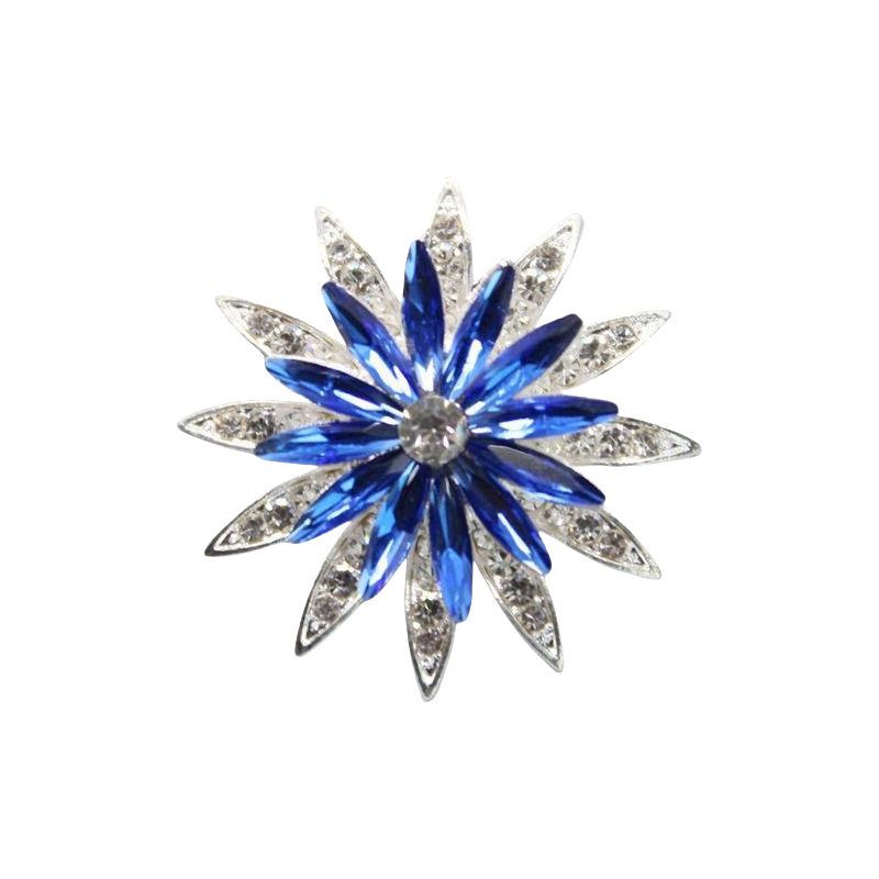 新しい回転水晶太陽花部品自動車吹出口ヘアピン合金部品ブローチ合金diy部品