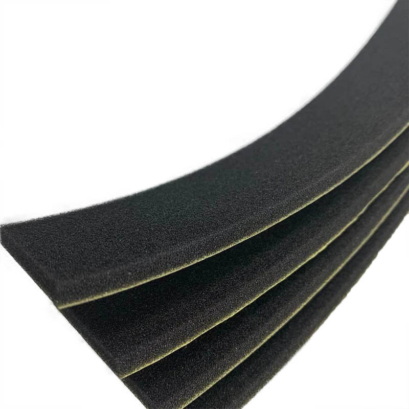 批发阻燃带胶汽车适配海绵条 塑胶件吸震降噪海绵2 3mm绕线泡棉片