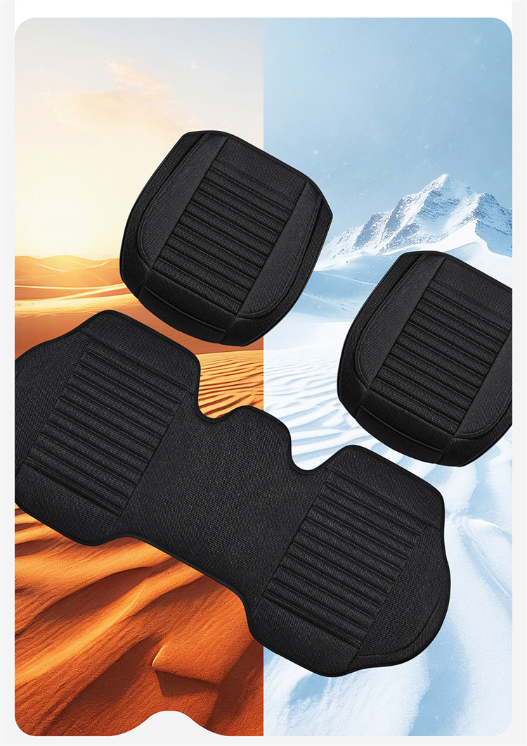 Soft, Comfortable, Breathable, Simple and Versatile Car Seat Cover for All Seasons, Wear-Resistant and Dirt-Resistant, Fully Enclosed Car Seat Cushion
