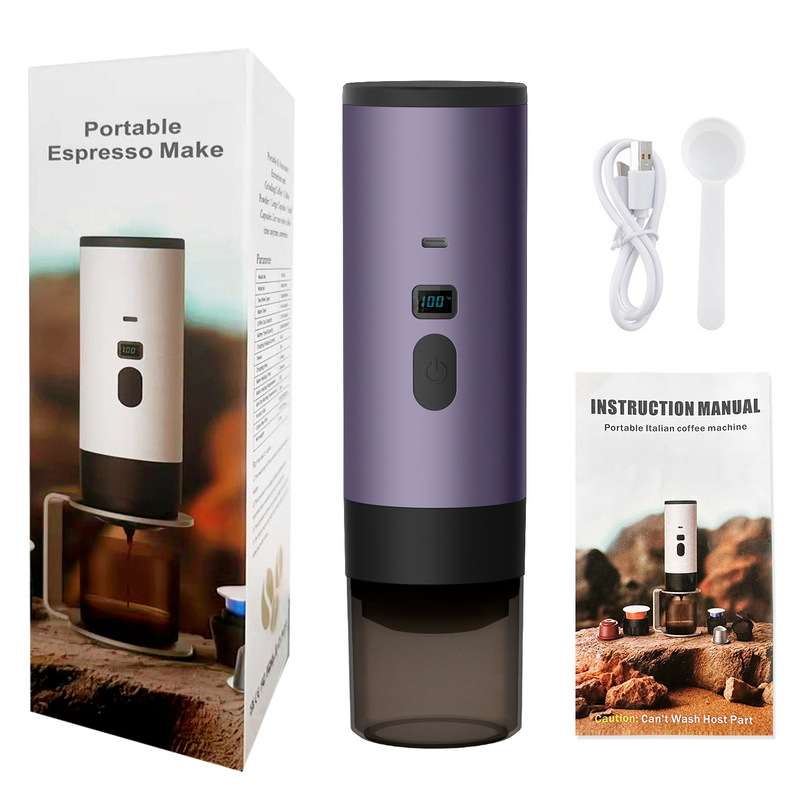 ポータブルコーヒーマシン カプセルコーヒーマシン コーヒーメーカー 家庭用コーヒーマシン 充電式ワイヤレスポータブルコーヒーマシン|undefined