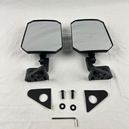 Suitable for 18-26 Models of Jl Wrangler Wide-Angle Auxiliary Mirrors, Jt Gladiator Off-Road Modification Half-Door Rearview Mirrors