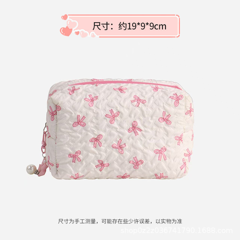 クロスボーダーリボン化粧品袋、高価値小銭入れ収納袋、かわいい化粧品袋、大容量高級感袋|undefined