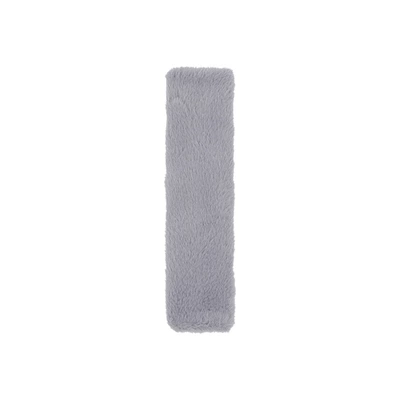 decorative shoulder protective cover, Seat belt shoulder pad - rabbit-fur-shoulder-pad-gray