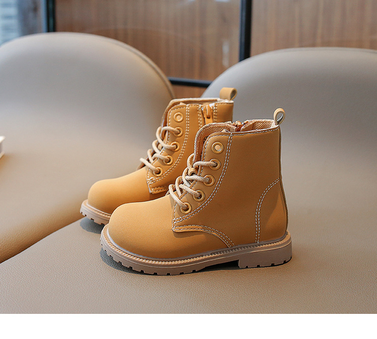 Martin da ragazza 2024 autunno nuovi bambini stile inglese sottile scarpe da ragazzo stivali in pelle per prestazioni studentesche_voghion.com