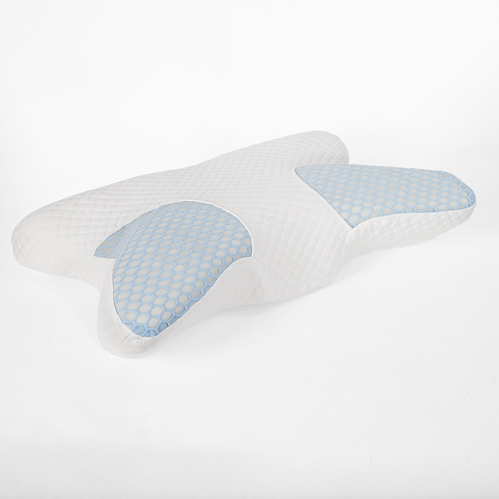 Venta caliente Reposacabezas de espuma de memoria de rebote lento belleza Injerto de pestañas en forma de U almohada antirronquidos almohada protección del cuello almohada de pestañas transfronteriza