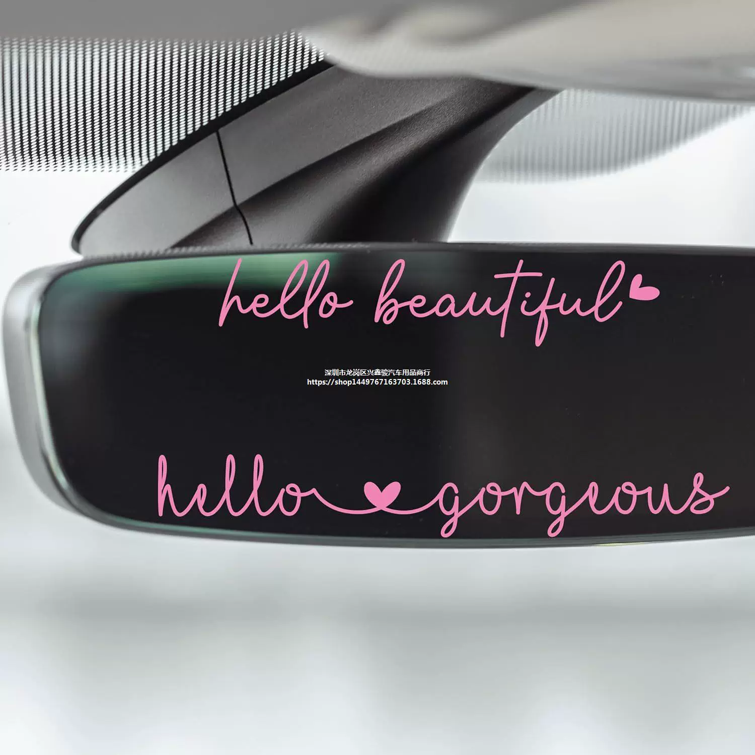 (Cross-border trading), retroreflective rear view mirror, sticker