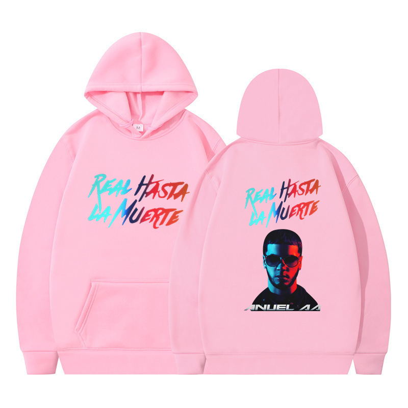 Otoño/invierno transfronterizo real hasta la muerte2D impresión tendencia hombres y mujeres europeos y americanos suéter con capucha