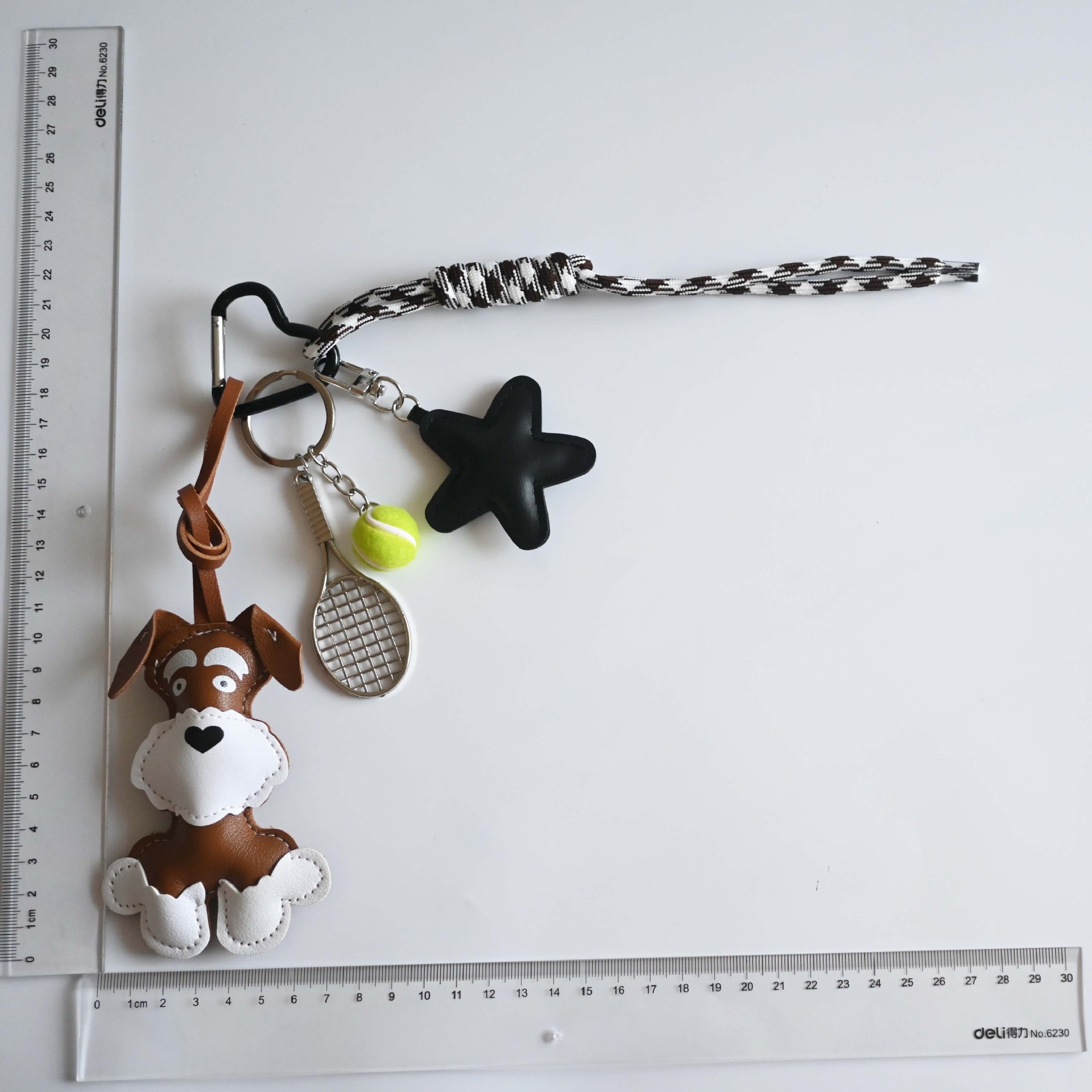 48g Weight Keychain Classification 1 Piece Quantity Holiday, Daily Occasion Pu Leather Material Dog Pattern All Seasons Season Vacation, Classic Style Style 1 Piece Vacation Classic Style Dog Pu Leather Keychain 3