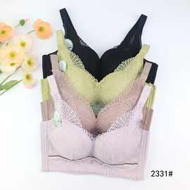 2331#透气棉空调杯内衣上薄A下厚AB杯聚拢上托五排扣文胸尾货特卖