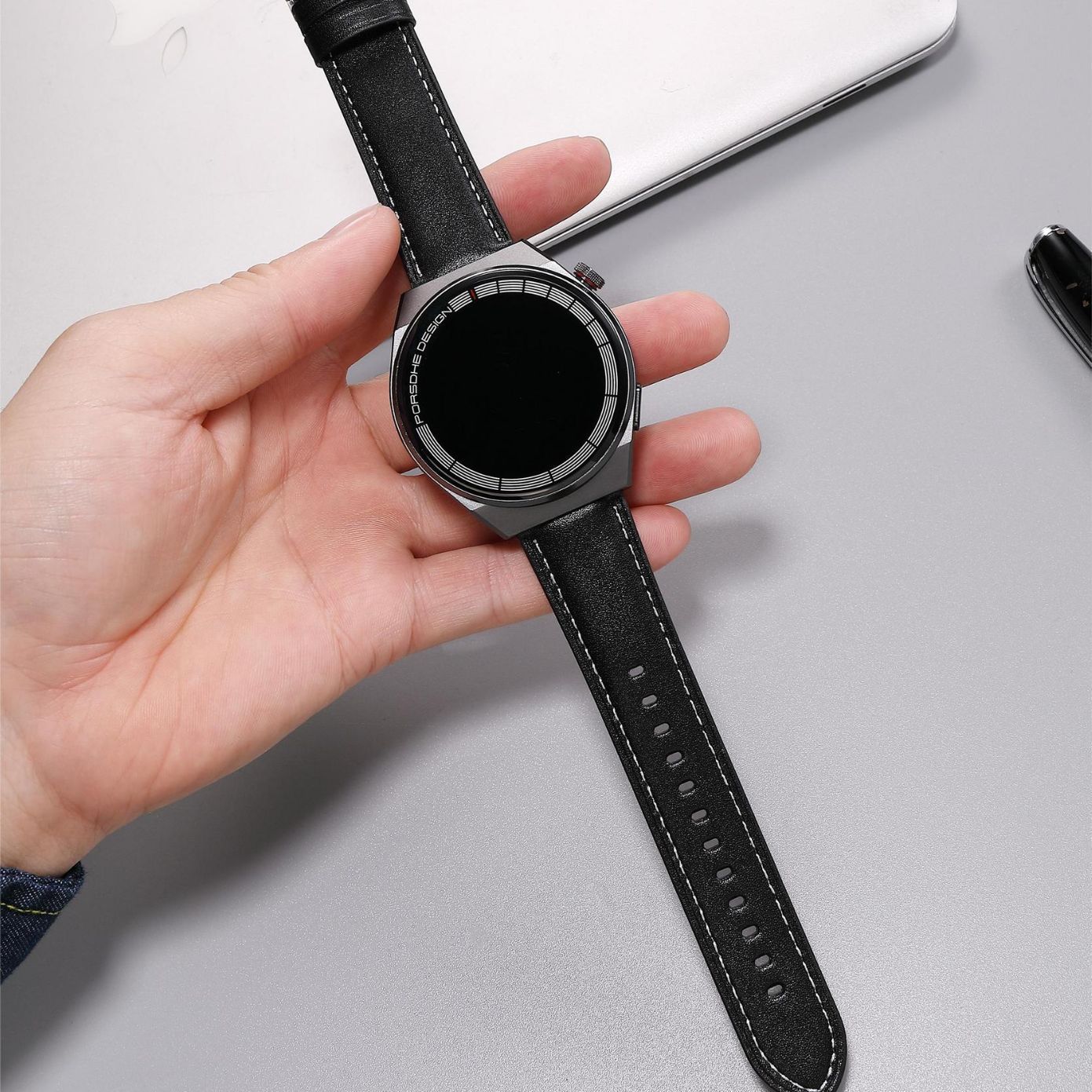 in stock for Huawei Watch Band Gt4Gt5 Women's 18mm Leather Watch Band New Easy to Detach Smart Watch