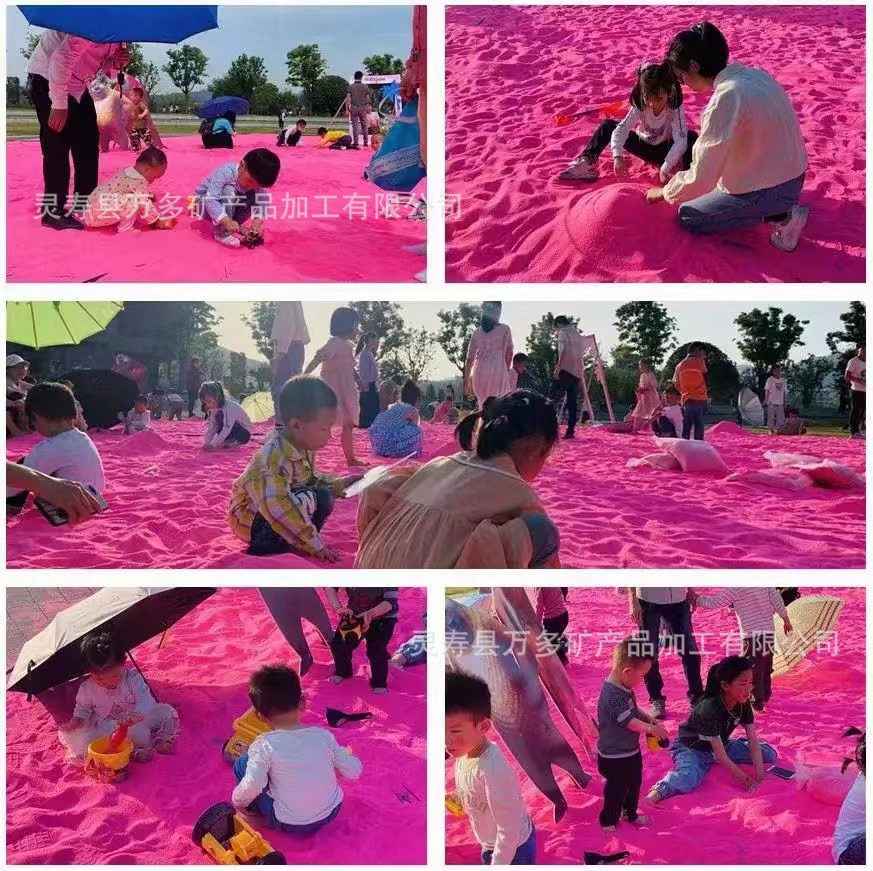 Beach fuchsia children's sand