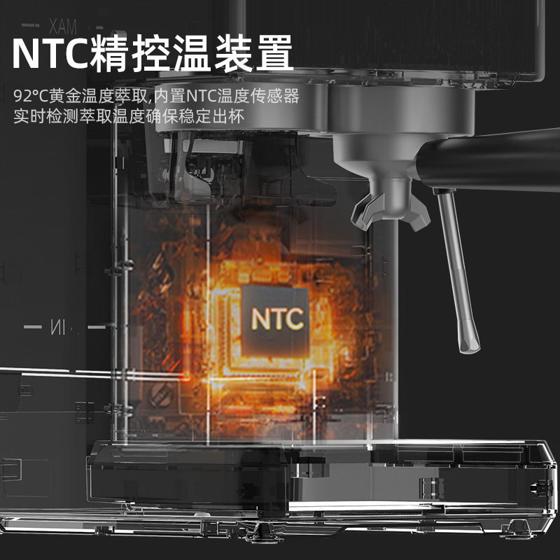 外国貿易越境コーヒーマシン家庭用小型全自動冷熱ダブル研磨一体式濃縮コーヒーマシン|undefined