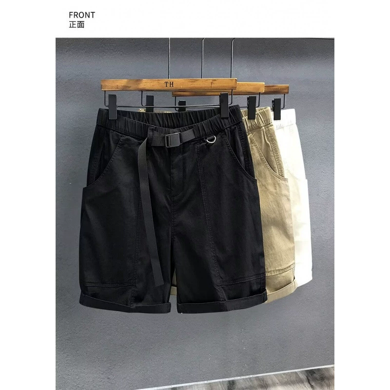Tide, брюки для отдыха, летняя одежда, трендовые шорты, oversize, корейский стиль