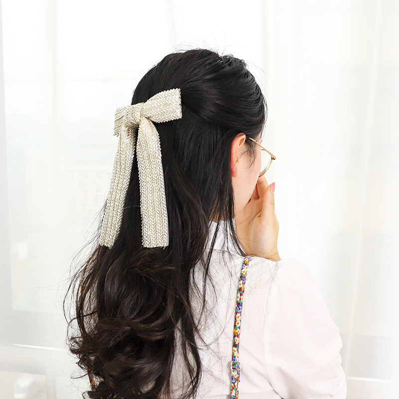 Elegant Sweet Bow Knot Arylic Cloth Hair Clip 1 Piece display picture 6