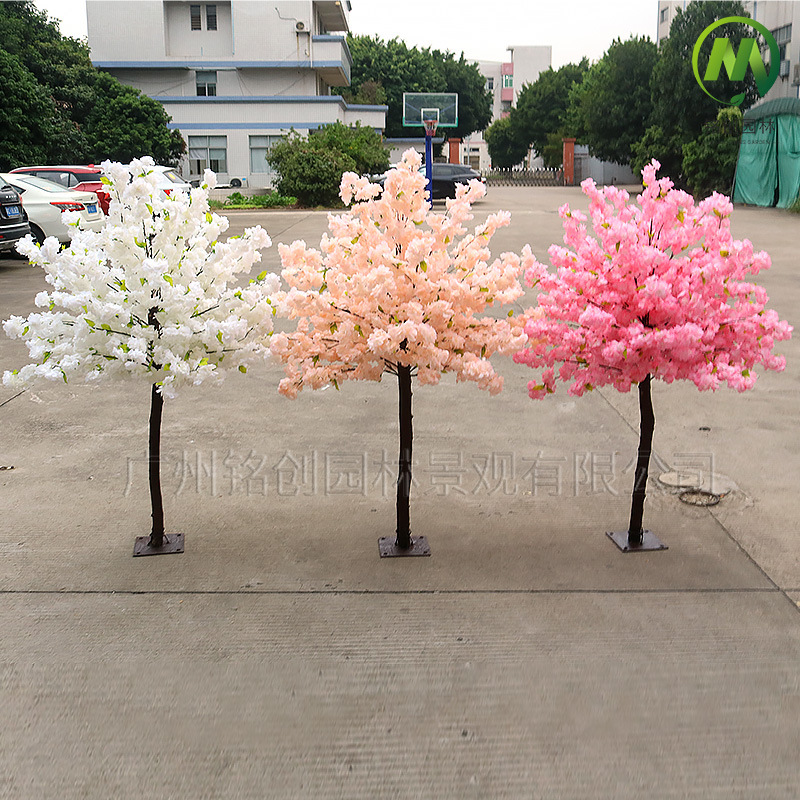 Cerezo artificial grande árbol de cerezo falso árbol decorativo grande centro comercial boda Hotel deseo árbol ornamentos decorativos