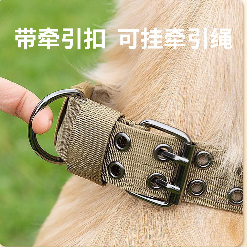 宠物项圈户外战术尼龙牵引绳狗狗脖圈加厚小狗可提握狗狗项圈批发|undefined