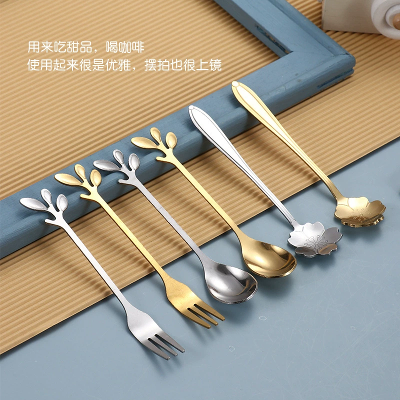 Creative mixing stick stainless steel for home use, spoon, Birthday gift