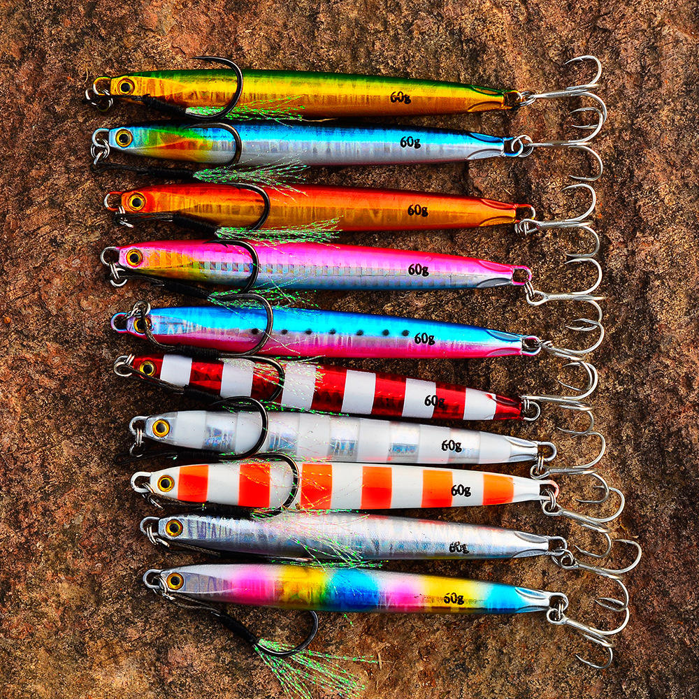 Metal Jigging Spoon Spinner Blade Baits Fresh Water Bass Swimbait Tackle Gear